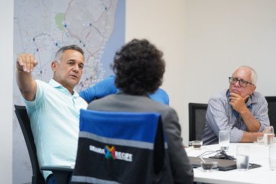 Nino de Enoque em reunião de trabalho sobre infraestrutura no Grande Recife Consórcio